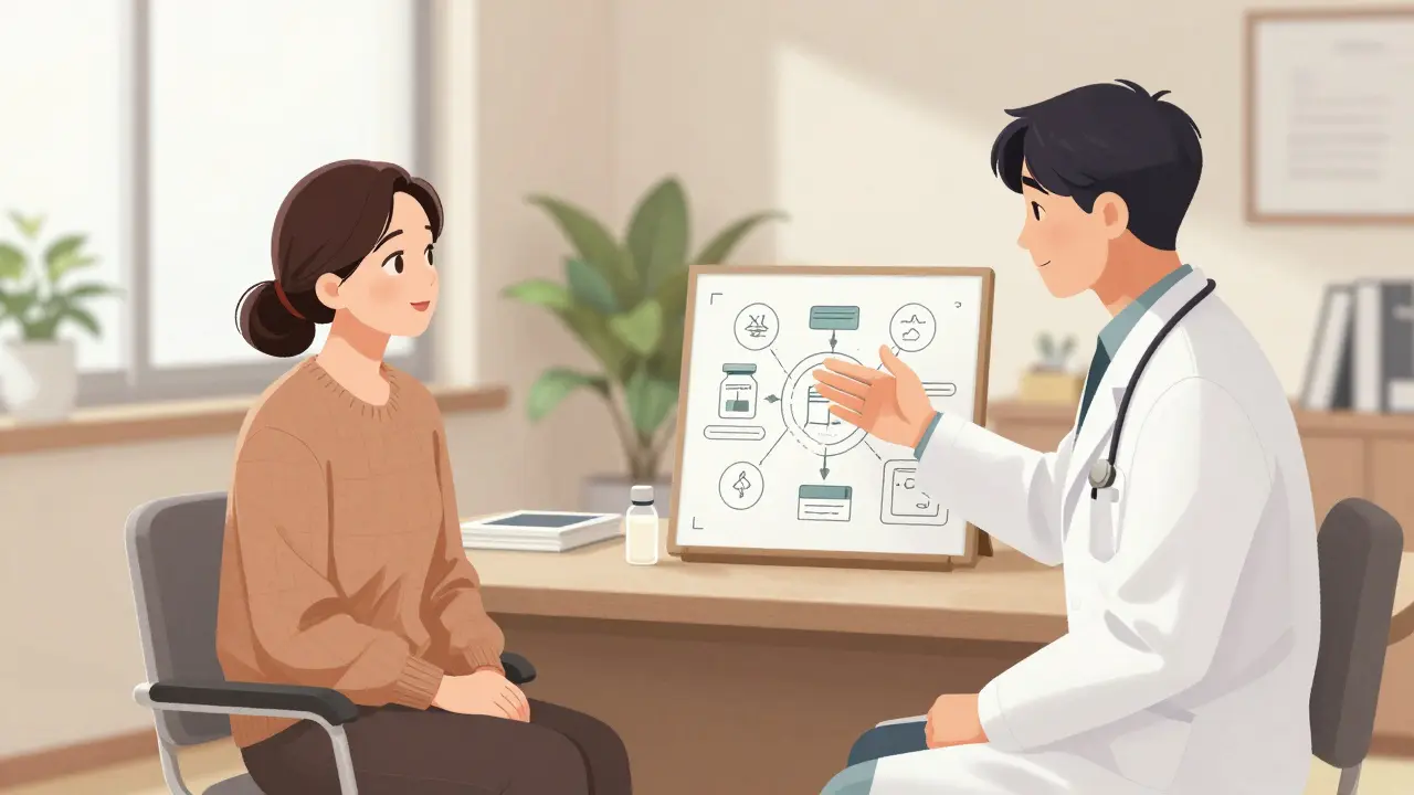 Doctor and patient discussing personalized diabetes treatment plan